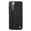 BMW BMHCS21MSLLBK Signature logotipo įspaudas kietas dėklas, skirtas Samsung Galaxy S21+, juodas