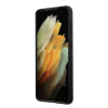 BMW BMHCS21MSIVTBK Silicone Stripes M Collection dėklas, skirtas Samsung Galaxy S21+, juodas