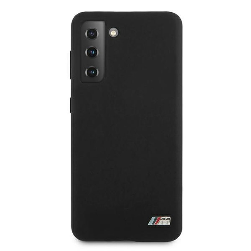 BMW BMHCS21MMSILBK silikoninis M Collection dėklas skirtas Samsung Galaxy S21+, juodas