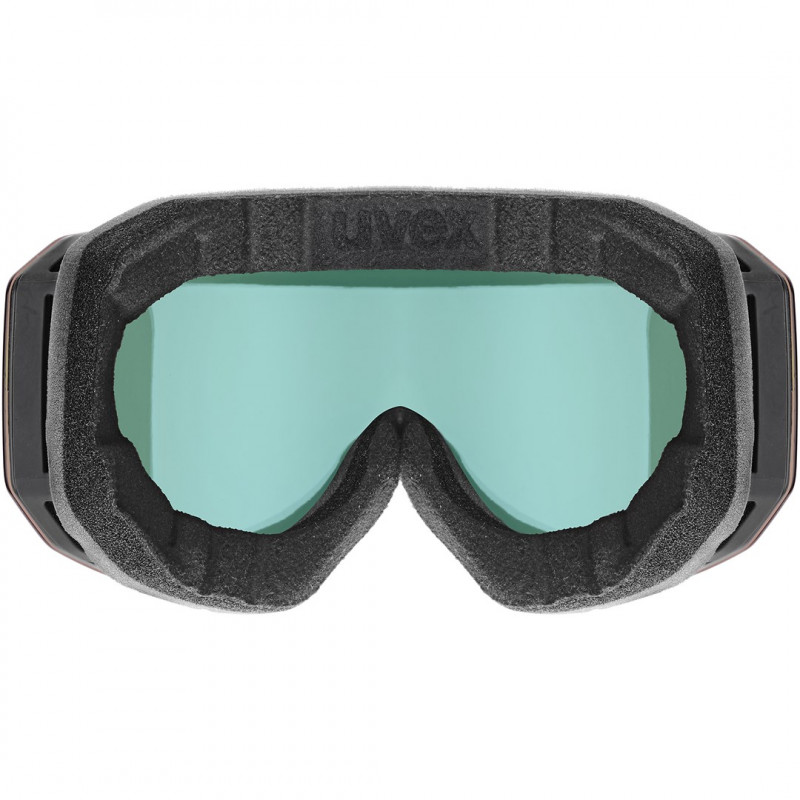UVEX Evidnt ATTRACT V slidinėjimo akiniai su dėklu, Black/Rainbow
