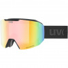 UVEX Evidnt ATTRACT V slidinėjimo akiniai su dėklu, Black/Rainbow