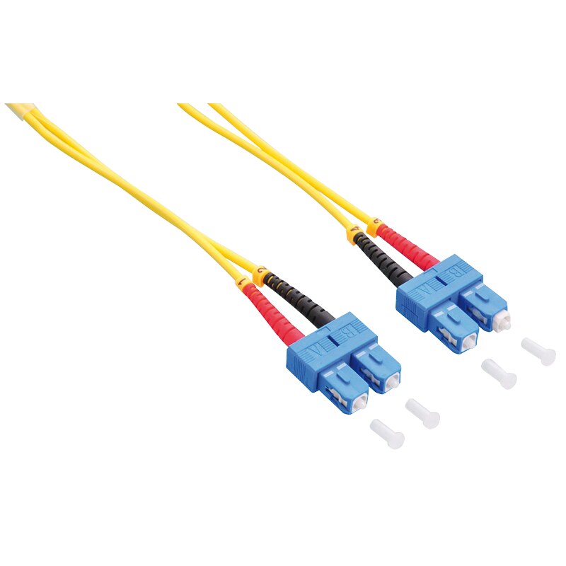 LogiLink FP0SC10 šviesolaidinis komutacinis kabelis SC/SC OS2 9/125 µm Duplex, 10 m, geltonas