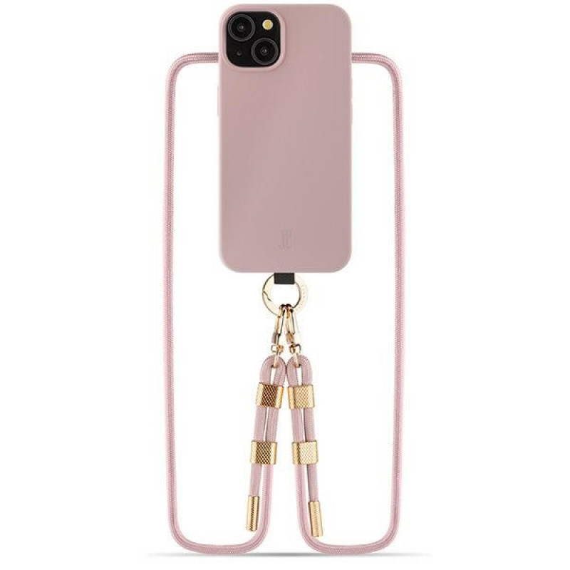 Just Elegance JEC151 dėklas skirtas Apple iPhone 15 MagSafe, PopGrip, rožinis