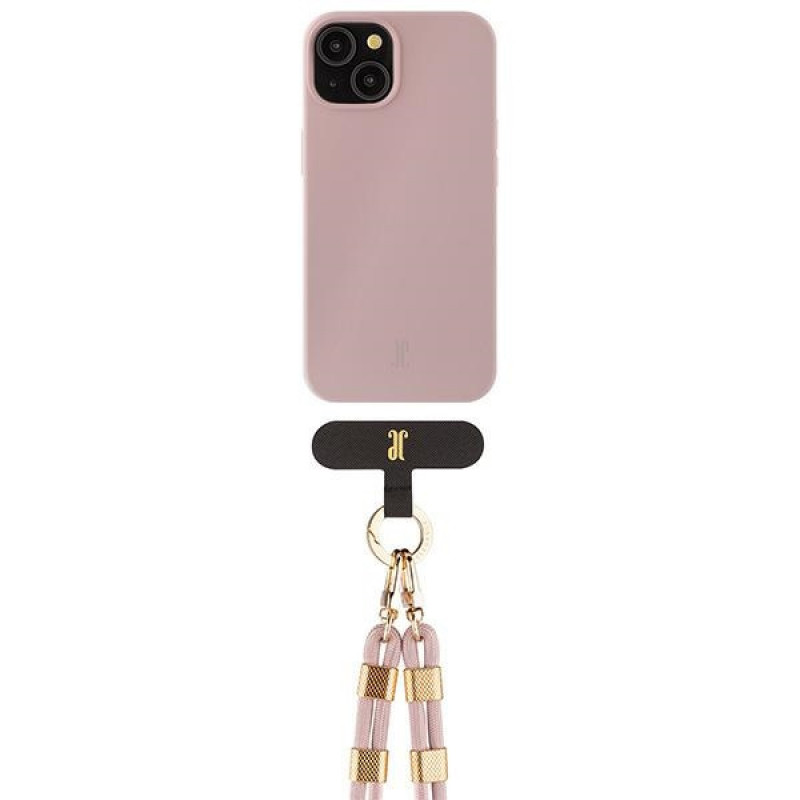 Just Elegance JEC151 dėklas skirtas Apple iPhone 15 MagSafe, PopGrip, rožinis
