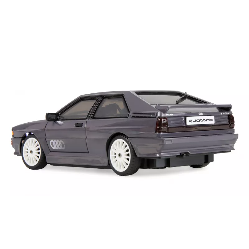 Amewi Audi quattro 1980 kelio/drifto giro RC automobilis, 4WD, 1:28, RTR, pilkas