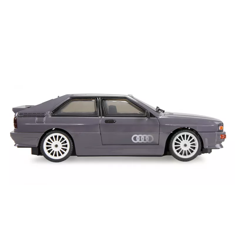 Amewi Audi quattro 1980 kelio/drifto giro RC automobilis, 4WD, 1:28, RTR, pilkas
