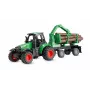 Amewi metalinis traktorius su miško priekaba, 1:64, RTR, žalias