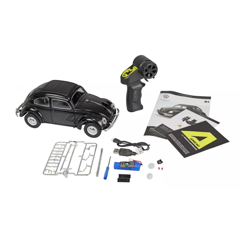 Amewi VW Typ 1 1950 Beetle RC automobilis, 1:16, RTR, juodas