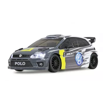 Amewi VW Polo R WRC ralio/drifto RC automobilis, 4WD, 1:28, RTR, pilkas