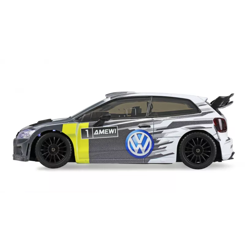 Amewi VW Polo R WRC ralio/drifto RC automobilis, 4WD, 1:28, RTR, pilkas