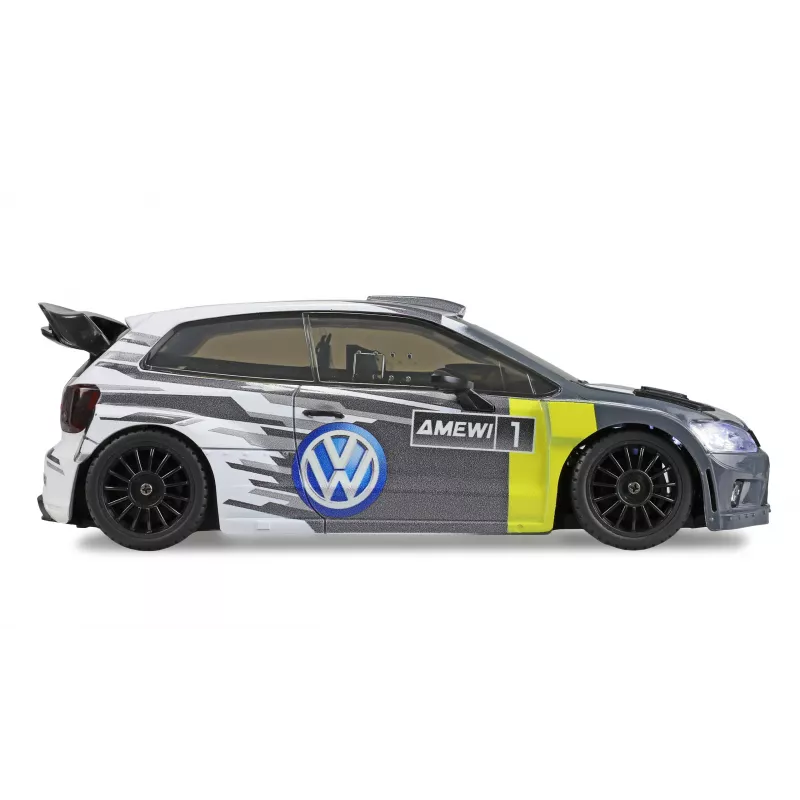 Amewi VW Polo R WRC ralio/drifto RC automobilis, 4WD, 1:28, RTR, pilkas