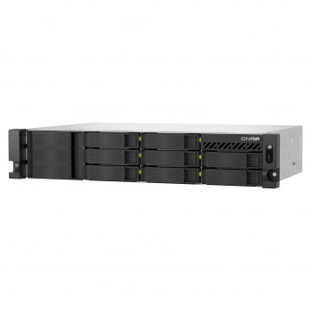QNAP TS-h1073BXeU-RP-8G 2U stelažo NAS, Ryzen Embedded V1780B, 8 GB DDR4, perteklinis maitinimo šaltinis