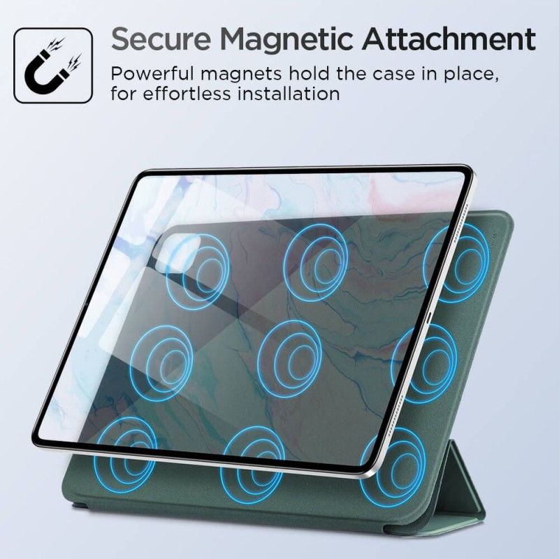 ESR Rebound Magnetic dėklas ESR208BLK, skirtas Apple iPad Air 10.9 (2020/2022, 4 ir 5 kartos) / iPad Air 11 (2024, 6 karta), juodas