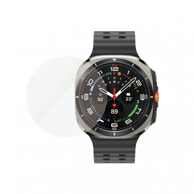 PanzerGlass grūdinto stiklo ekrano apsauga, skirta Samsung Galaxy Watch Ultra2 47 mm, permatoma
