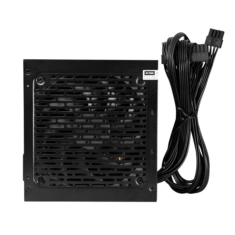Akyga ATX maitinimo blokas 500 W AK-C2-500, pusiau modulinis, P4+4, 2x PCI-E 6+2 Pin, 4x SATA, 2x Molex, 12 cm ventiliatorius, 80 PLUS