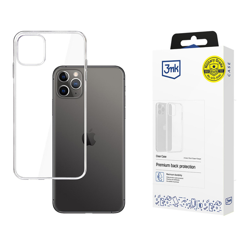 3MK Clear Case, skirta Apple iPhone 11 Pro Max, permatomas