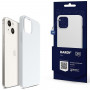 3MK Hardy Case MagSafe Apple iPhone 14 Plus / 15 Plus silikoninis dėklas, baltas