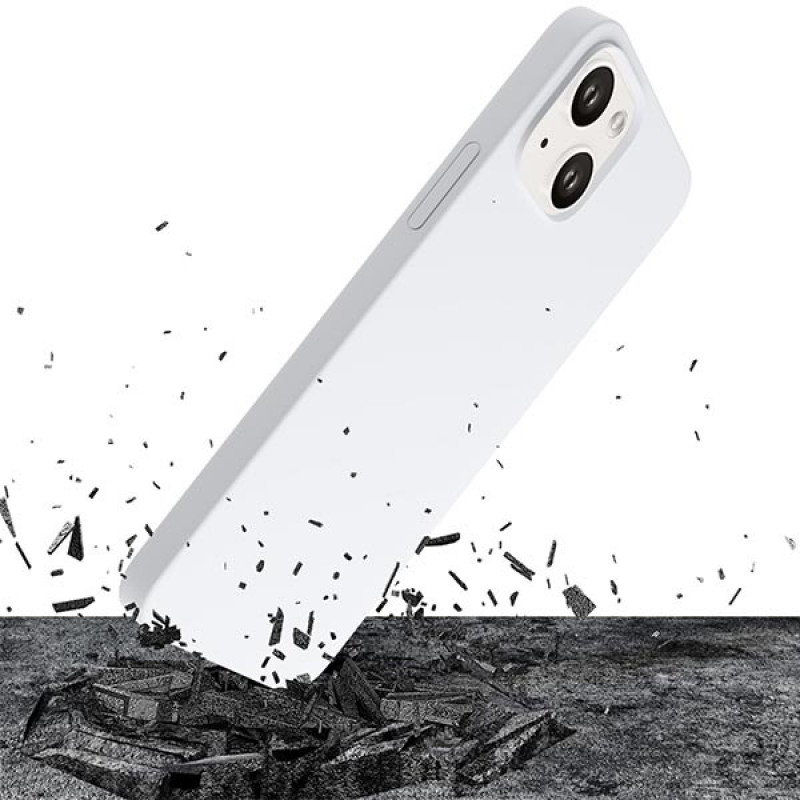 3MK Hardy Case MagSafe Apple iPhone 14 Plus / 15 Plus silikoninis dėklas, baltas