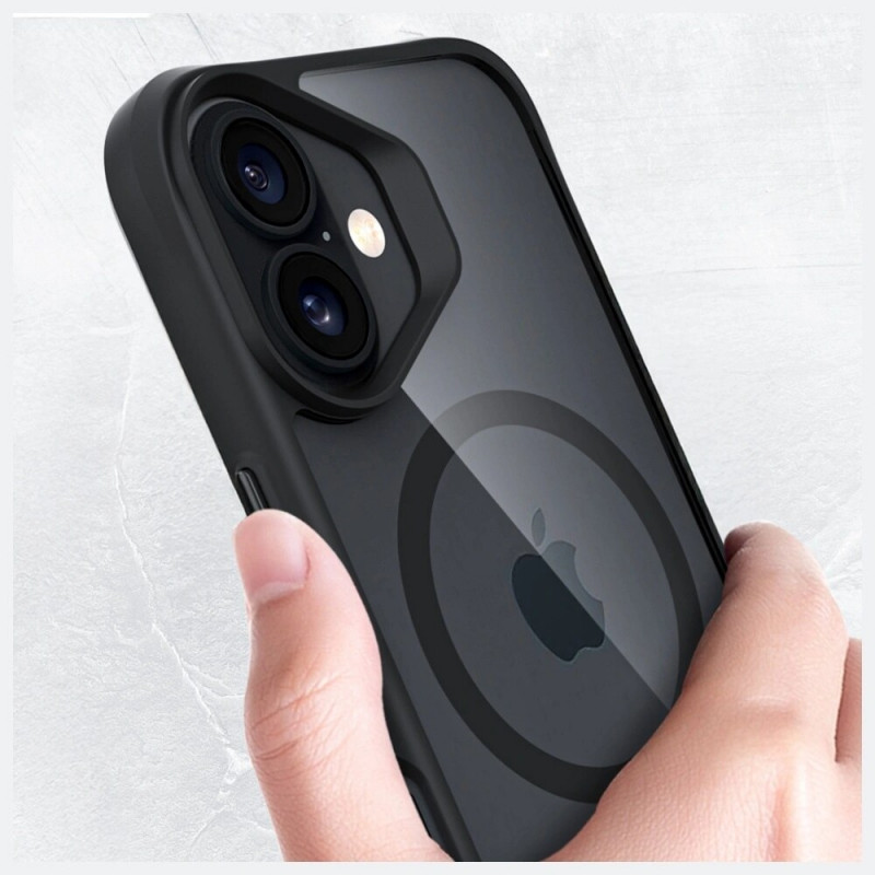 3MK Satin Armor MagCase, skirta Apple iPhone 17, juodas