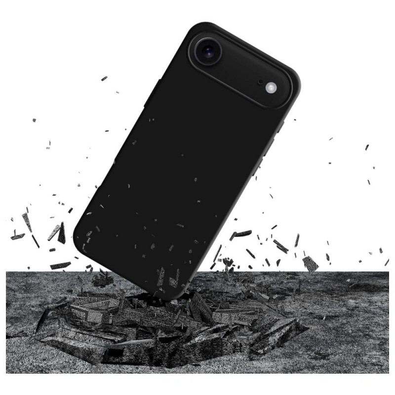 3MK Silicone Case, skirta Apple iPhone Air, juodas