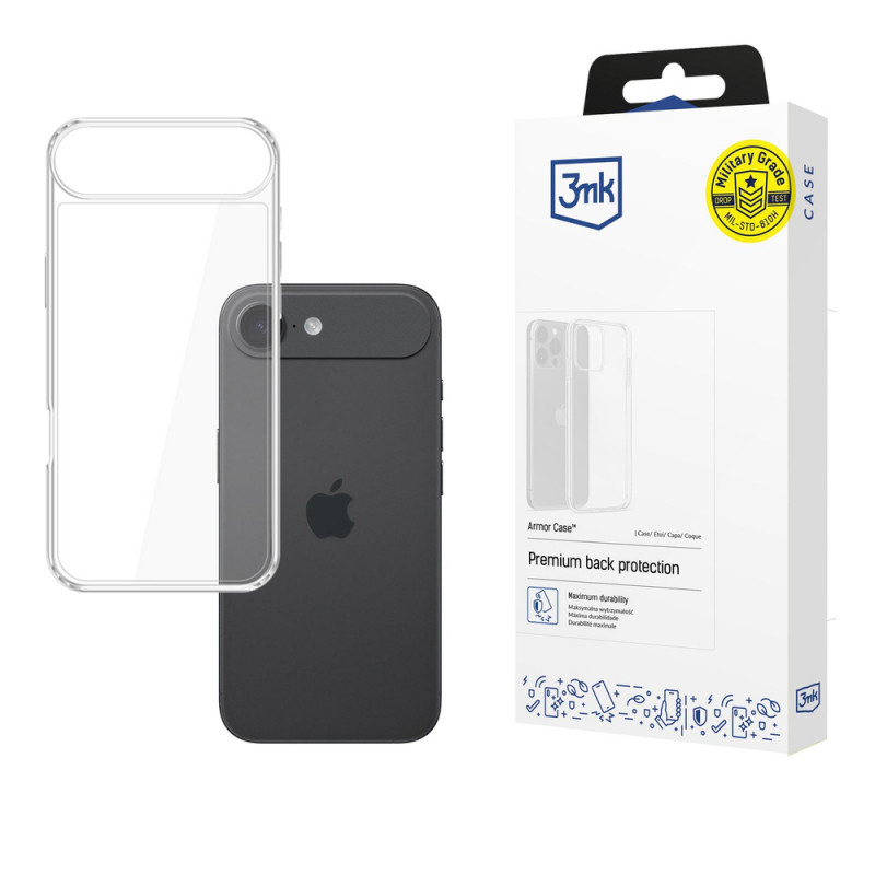 3MK Armor Case, skirta Apple iPhone Air, permatomas