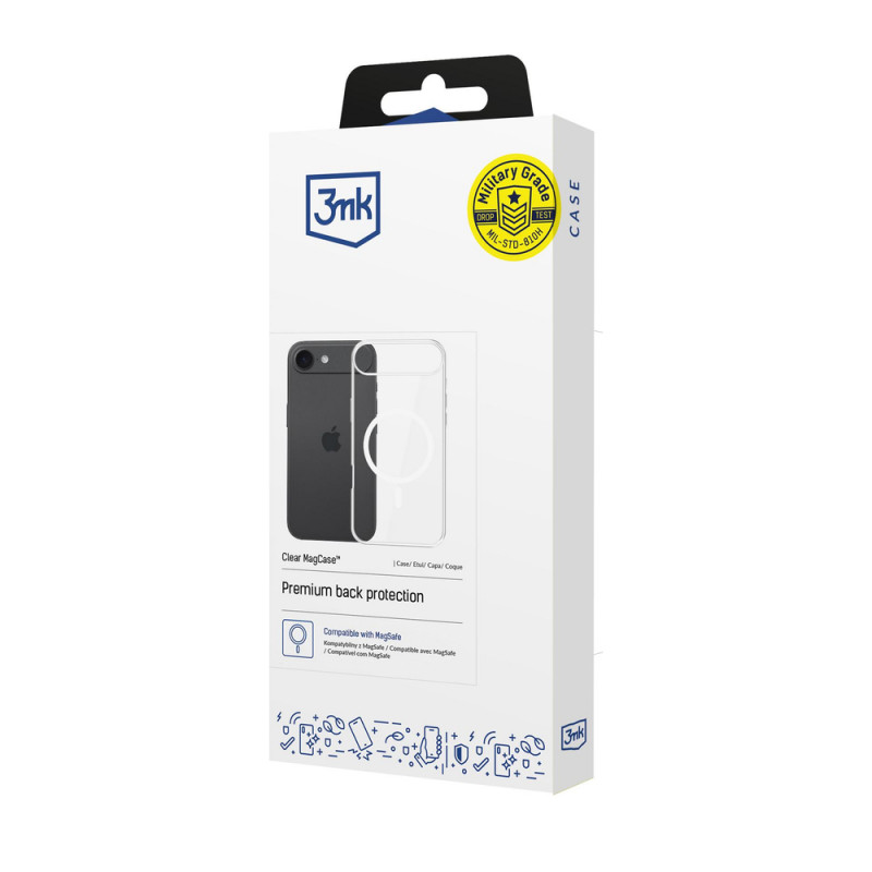 3MK Clear MagCase, skirta Apple iPhone Air, permatomas