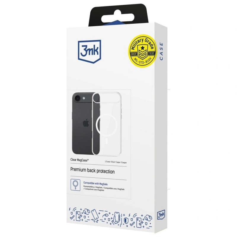 3MK Clear MagCase, skirta Apple iPhone Air, permatomas