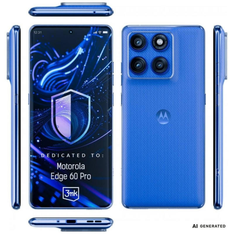 3MK Clear Case, skirta Motorola Edge 60 Pro, permatomas