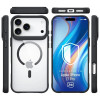 3MK Satin Armor MagCase dėklas, skirtas Apple iPhone 17 Pro, permatomas juodas