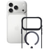 3MK Satin Armor MagCase dėklas, skirtas Apple iPhone 17 Pro, permatomas juodas