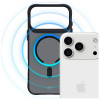 3MK Smoke MagCase dėklas, skirtas Apple iPhone 17 Pro Max, juodas pusiau permatomas