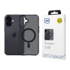 3MK Smoke Matt MagCase dėklas, skirtas Apple iPhone 17, juodas