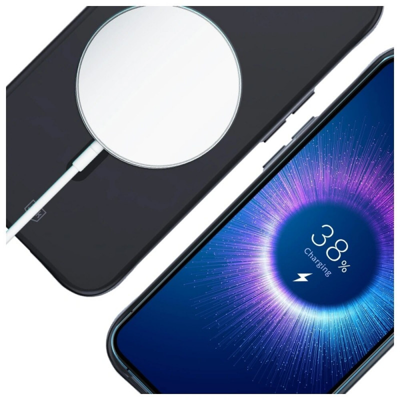 3MK Smoke Matt MagCase dėklas, skirtas Apple iPhone 17, juodas