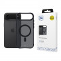 3MK Smoke Matt MagCase dėklas, skirtas Apple iPhone Air, juodas