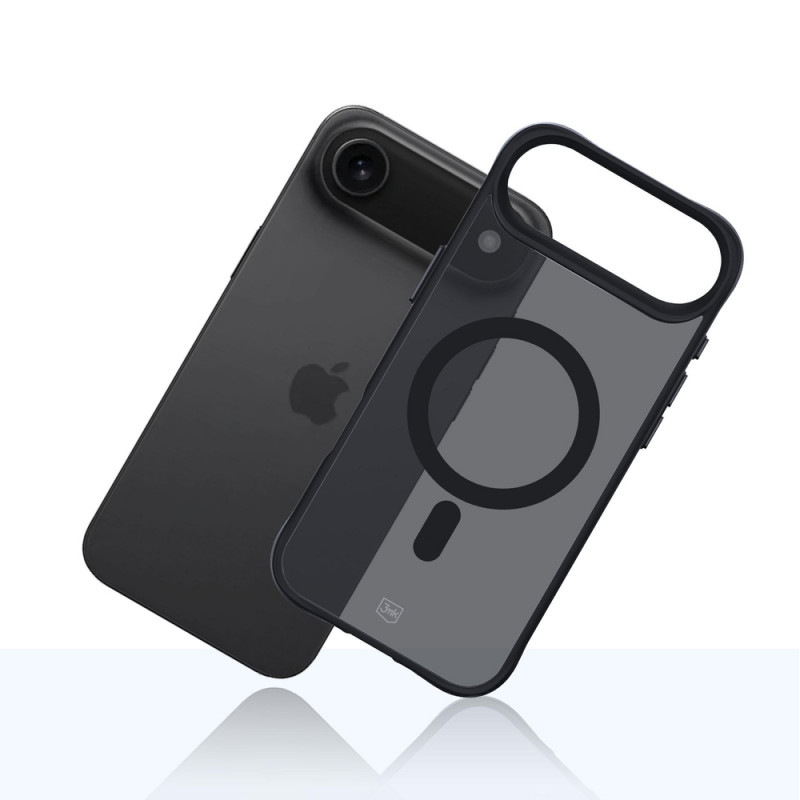 3MK Smoke Matt MagCase dėklas, skirtas Apple iPhone Air, juodas