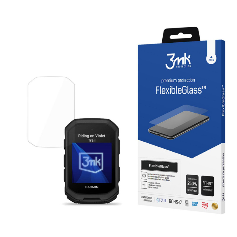 3MK FlexibleGlass Garmin Edge MTB hibridinio stiklo ekrano apsauga