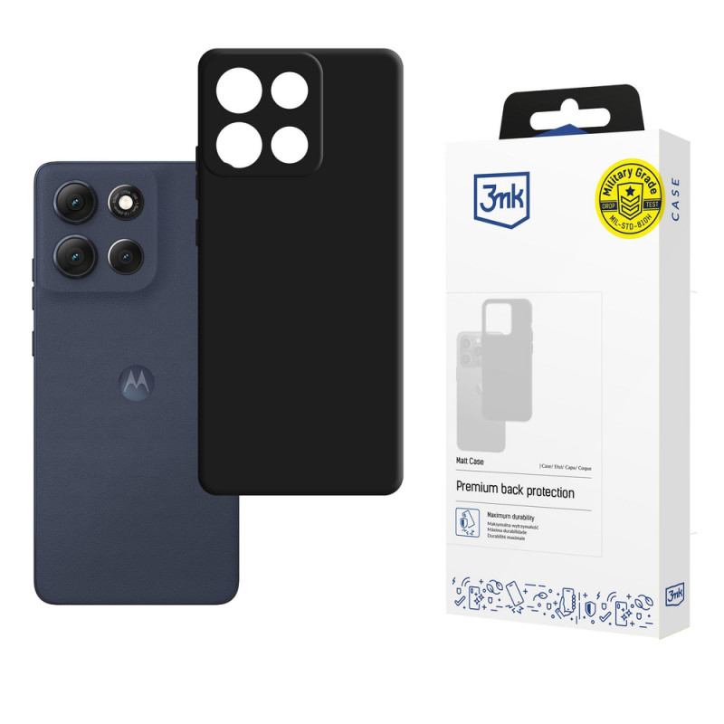 3MK Matt Case Motorola Moto G86, juodas