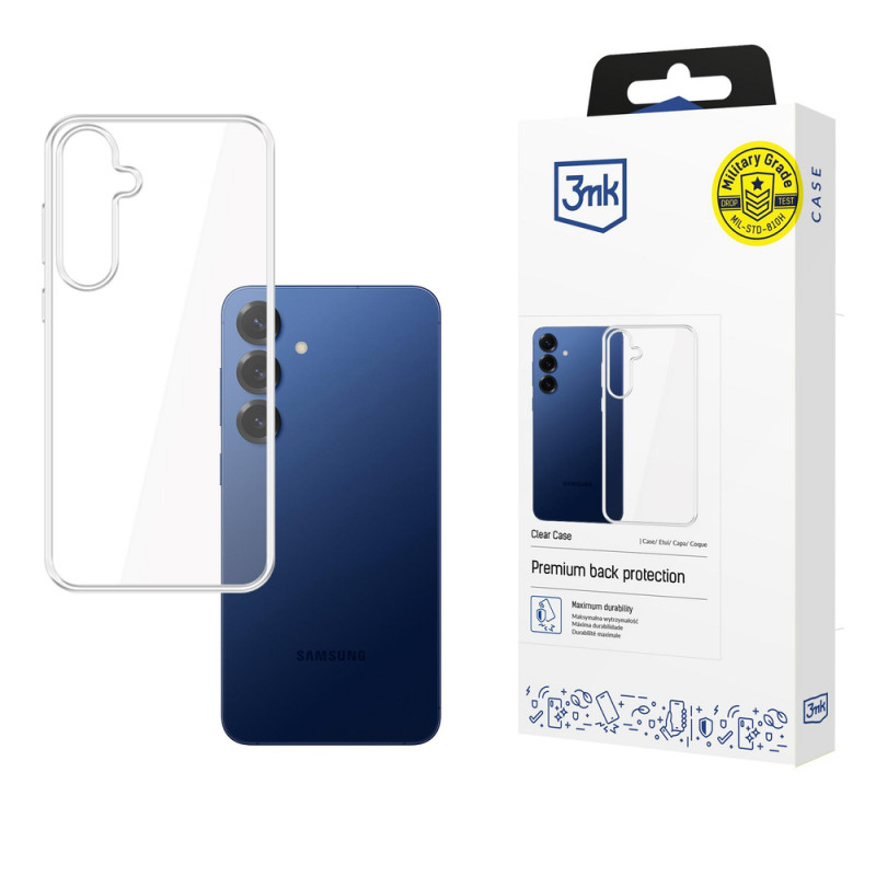 3MK Clear Case, skirta Samsung Galaxy S25 FE, permatomas