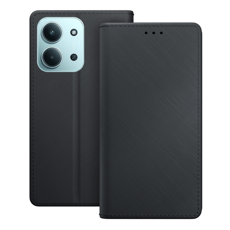 3MK Wallet Case, skirta Redmi 15C 4G / 5G (171 mm) / Poco C85 4G, juodas