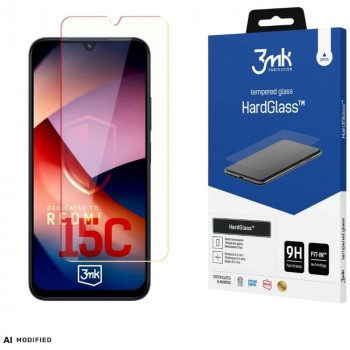 3MK HardGlass grūdintas stiklas, skirtas Redmi 15C 4G / 5G (171 mm) / Poco C85 4G