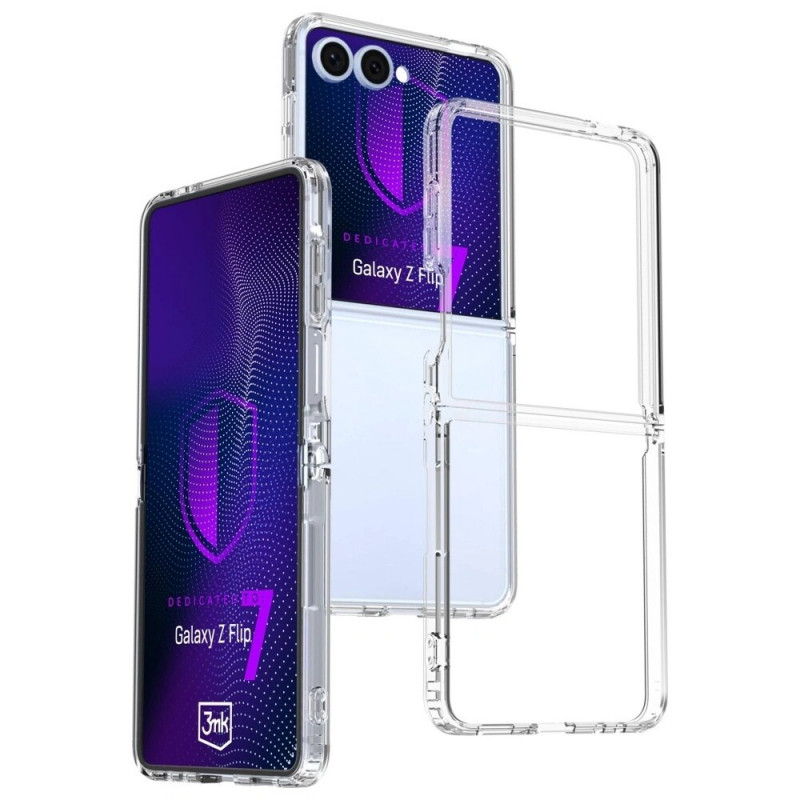 3MK Armor Case, skirta Samsung Galaxy Z Flip7, permatomas
