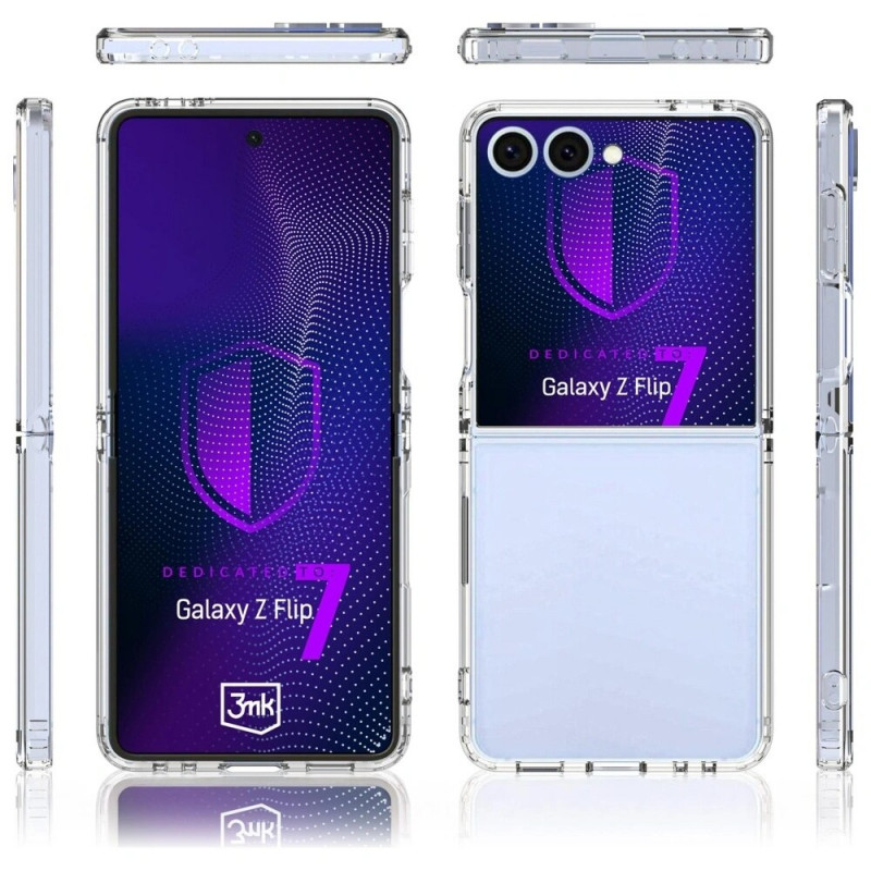3MK Armor Case, skirta Samsung Galaxy Z Flip7, permatomas