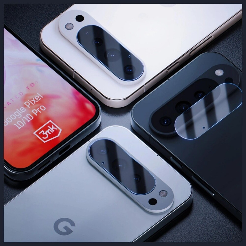 3MK Lens Protection fotoaparato objektyvo apsauga, skirta Google Pixel 10 Pro (4 vnt.)