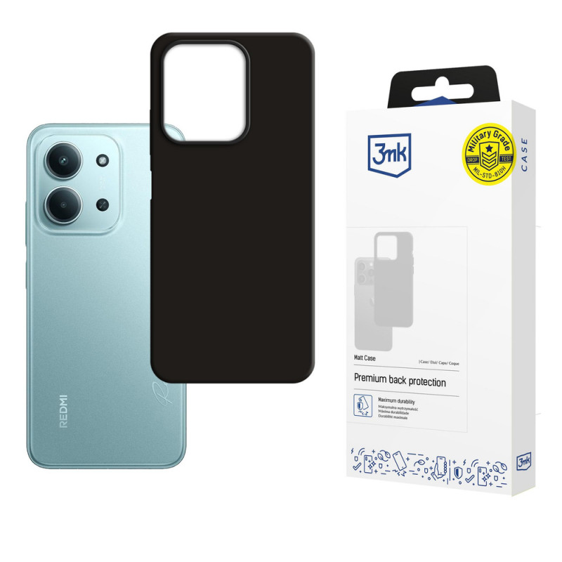3MK Matt Case, skirta Redmi 15C 4G / 5G (171 mm) / Poco C85 4G, juodas
