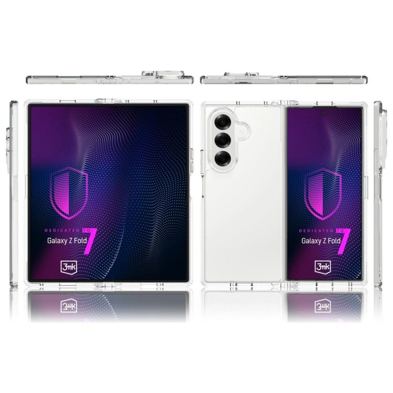 3MK Armor Case, skirta Samsung Galaxy Z Fold 7, permatomas