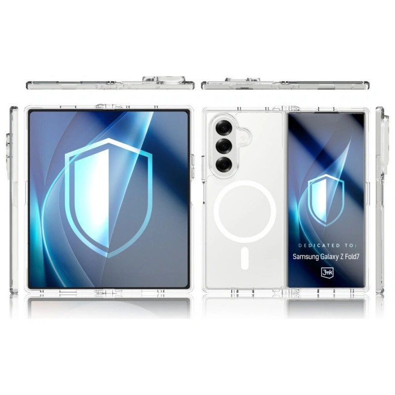 3MK Armor MagCase, skirta Samsung Galaxy Z Fold7, permatomas
