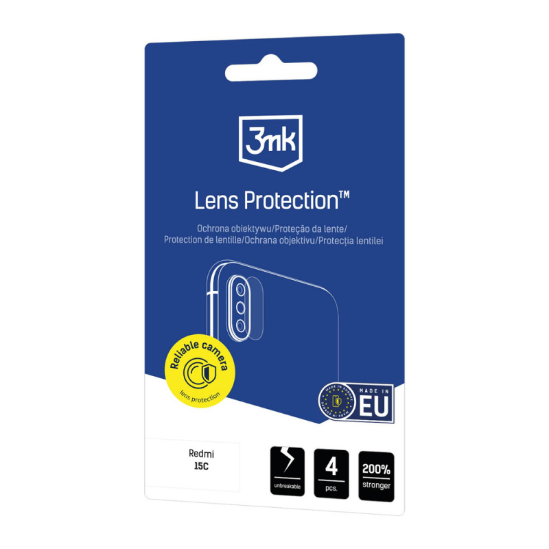 3MK Lens Protection fotoaparato objektyvo apsauga, skirta Xiaomi Redmi 15C 4G