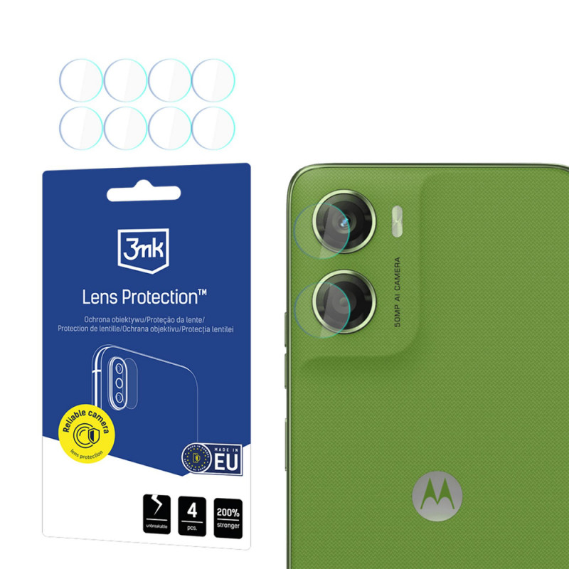 3MK Lens Protection fotoaparato objektyvo apsauga, skirta Motorola Moto G06 / Moto G06 Power (4 vnt.)