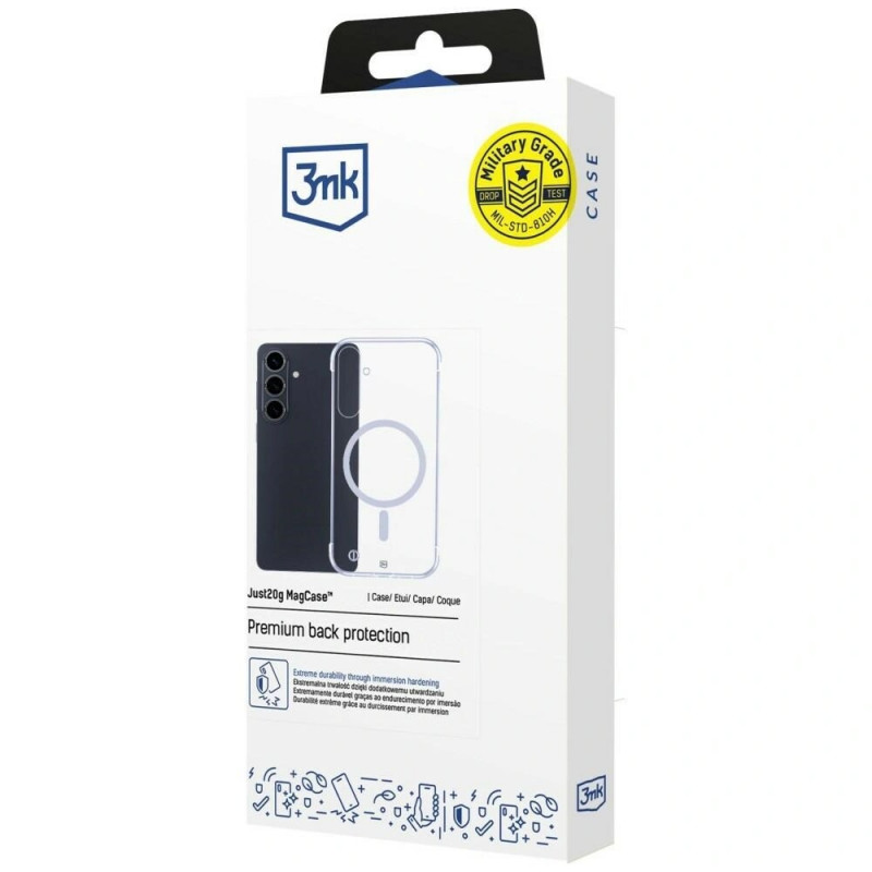 3mk Just20g MagCase Samsung Galaxy S26 apsauginis dėklas, permatomas
