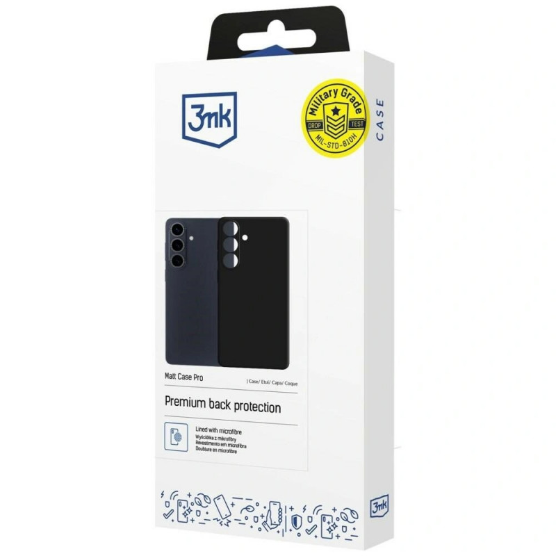 3mk Matt Case Pro apsauginis dėklas Samsung Galaxy S26, juodas